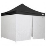 Caravan Canopy 21003506010 Alumashade Bigfoot 10' x 10' White Light-Duty Commercial Grade Instant Canopy Deluxe Kit with Side Walls Caravan Canopy 21003506010 Alumashade Bigfoot 10' x 10' White Light-Duty Commercial Grade Instant Canopy Deluxe Kit with Side Walls