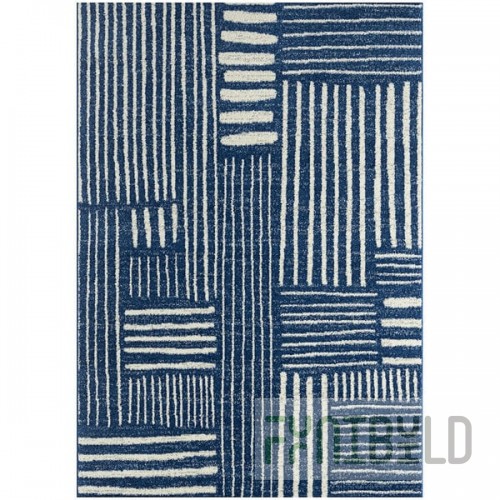 Abani Casa Collection 4' x 6' Navy Southwestern Geometric Tribal Area Rug
