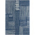 Abani Casa Collection 4' x 6' Navy Southwestern Geometric Tribal Area Rug