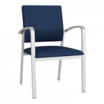 Lesro Newport Patriot Plus Charcoal Vinyl 2-Seat Bench with Silver Powder-Coated Steel Legs Lesro Newport Patriot Plus Charcoal Vinyl 2-Seat Bench with Silver Powder-Coated Steel Legs