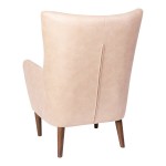 Flash Furniture Connor Light Brown Modern Faux Leather Wingback Accent Chair with Wooden Legs and Frame Flash Furniture Connor Light Brown Modern Faux Leather Wingback Accent Chair with Wooden Legs and Frame