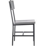 BFM Seating Memphis Sand Black Customizable Steel Side Chair with Gray Ash Wooden Back and Seat BFM Seating Memphis Sand Black Customizable Steel Side Chair with Gray Ash Wooden Back and Seat