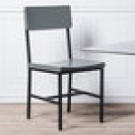 BFM Seating Memphis Sand Black Customizable Steel Side Chair with Gray Ash Wooden Back and Seat BFM Seating Memphis Sand Black Customizable Steel Side Chair with Gray Ash Wooden Back and Seat