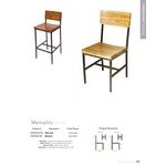 BFM Seating Memphis Sand Black Customizable Steel Side Chair with Gray Ash Wooden Back and Seat BFM Seating Memphis Sand Black Customizable Steel Side Chair with Gray Ash Wooden Back and Seat