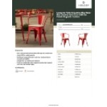 Lancaster Table & Seating Alloy Ruby Red Outdoor Arm Chair with Tan Fabric Magnetic Cushion