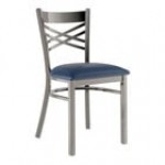 Lancaster Table & Seating Clear Coat Finish Cross Back Chair with 2 1/2