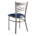 Lancaster Table & Seating Clear Coat Finish Cross Back Chair with 2 1/2