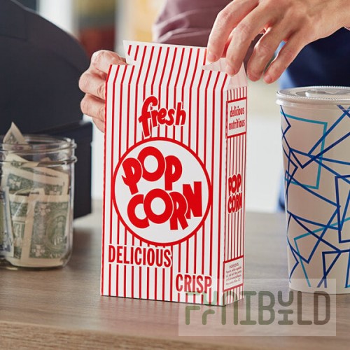 Great Western 11063 1.25 oz. Popcorn Box - 500/Case