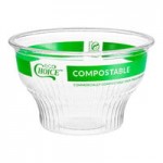 EcoChoice 5-12 oz. Compostable Clear Round Low Dome Dessert Lid with No Hole - 500/Case EcoChoice 5-12 oz. Compostable Clear Round Low Dome Dessert Lid with No Hole - 500/Case