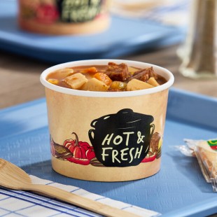 Choice 12 oz. Medley Double Poly-Coated Paper Soup / Hot Food Cup - 1,000/Case Choice 12 oz. Medley Double Poly-Coated Paper Soup / Hot Food Cup - 1,000/Case