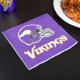 Creative Converting Minnesota Vikings 2-Ply Luncheon Napkin - 192/Case