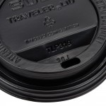 Solo TLB316-0004 10-24 oz. Traveler Black Dome Hot Cup Lid with Sip Hole - 1,000/Case Solo TLB316-0004 10-24 oz. Traveler Black Dome Hot Cup Lid with Sip Hole - 1,000/Case