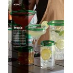 Acopa Tropic 3 oz. Shooter Glass with Blue Rim - Sample