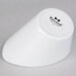 Tuxton GZP-041 TuxTrendz 8 oz. Bright White China High Back Bowl - 12/Case