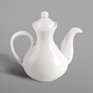 RAK Porcelain Nano 4.1 oz. Ivory Porcelain Oil / Vinegar / Soy Sauce Pot - 12/Case