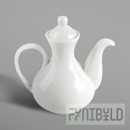 RAK Porcelain Nano 4.1 oz. Ivory Porcelain Oil / Vinegar / Soy Sauce Pot - 12/Case