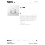 American Metalcraft 49 oz. Clear Polycarbonate Food / Condiment Storage Jar with Lid JPC49 - 12/Case
