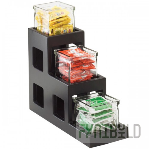 Cal-Mil 1486-96 Midnight Bamboo Three Tier Jar Display - 5