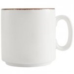 Fortessa Basics by Zwiesel Fortessa Salt TechnoCeram 2.5 oz. Bright White China Ramekin / Butternap Bowl with Earth Hue Rim - 48/Case Fortessa Basics by Zwiesel Fortessa Salt TechnoCeram 2.5 oz. Bright White China Ramekin / Butternap Bowl with Earth Hue Rim - 48/Case