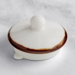 Fortessa Basics by Zwiesel Fortessa Salt TechnoCeram 2.5 oz. Bright White China Ramekin / Butternap Bowl with Earth Hue Rim - 48/Case Fortessa Basics by Zwiesel Fortessa Salt TechnoCeram 2.5 oz. Bright White China Ramekin / Butternap Bowl with Earth Hue Rim - 48/Case