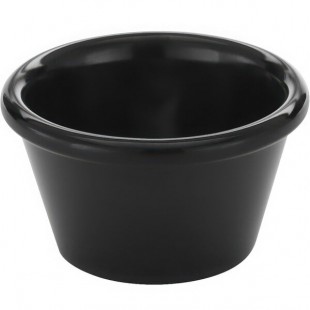 American Metalcraft 4 oz. Smooth Black Melamine Ramekin - 12/Case American Metalcraft 4 oz. Smooth Black Melamine Ramekin - 12/Case