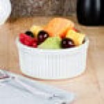 Tuxton BPX-1002 10 oz. Porcelain White Fluted China Souffle / Ramekin - 12/Case Tuxton BPX-1002 10 oz. Porcelain White Fluted China Souffle / Ramekin - 12/Case