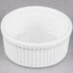 Tuxton BPX-1002 10 oz. Porcelain White Fluted China Souffle / Ramekin - 12/Case Tuxton BPX-1002 10 oz. Porcelain White Fluted China Souffle / Ramekin - 12/Case