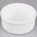 Tuxton BPX-1002 10 oz. Porcelain White Fluted China Souffle / Ramekin - 12/Case Tuxton BPX-1002 10 oz. Porcelain White Fluted China Souffle / Ramekin - 12/Case