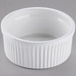 Tuxton BPX-1002 10 oz. Porcelain White Fluted China Souffle / Ramekin - 12/Case Tuxton BPX-1002 10 oz. Porcelain White Fluted China Souffle / Ramekin - 12/Case