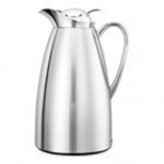 Service Ideas Classy 33.8 oz. Brushed Copper Stainless Steel Glass Insulated Coffee Carafe / Server with Push-Button Lid CJZ1CP Service Ideas Classy 33.8 oz. Brushed Copper Stainless Steel Glass Insulated Coffee Carafe / Server with Push-Button Lid CJZ1CP