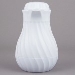 Vollrath 52124 SwirlServe Tilt & Pour 10 oz. White Beverage Server
