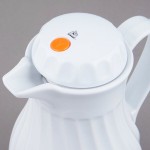 Vollrath 52124 SwirlServe Tilt & Pour 10 oz. White Beverage Server