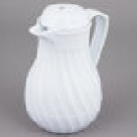 Vollrath 52124 SwirlServe Tilt & Pour 10 oz. White Beverage Server