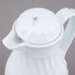 Vollrath 52124 SwirlServe Tilt & Pour 10 oz. White Beverage Server