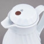 Vollrath 52124 SwirlServe Tilt & Pour 10 oz. White Beverage Server
