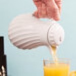 Vollrath 52124 SwirlServe Tilt & Pour 10 oz. White Beverage Server