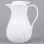 Vollrath 52124 SwirlServe Tilt & Pour 10 oz. White Beverage Server