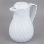 Vollrath 52124 SwirlServe Tilt & Pour 10 oz. White Beverage Server