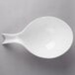 Villeroy & Boch 10-3420-3230 Flow 60 oz. White Premium Porcelain Deep Handled Bowl - 6/Case