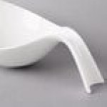 Villeroy & Boch 10-3420-3230 Flow 60 oz. White Premium Porcelain Deep Handled Bowl - 6/Case