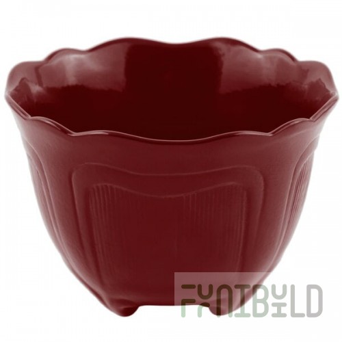 Bon Chef 9060 1.5 Qt. Terra Cotta Sandstone Finish Cast Aluminum Garnish Bowl