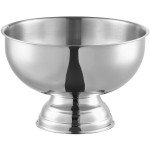 Choice 12 Qt. Stainless Steel Punch Bowl with Mirror Finish
