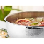 Choice 12 Qt. Stainless Steel Punch Bowl with Mirror Finish