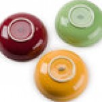 Tuxton DYB-480G 1.5 Qt. Assorted Colors China Menudo / Pasta / Salad Bowl - 12/Case
