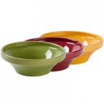 Tuxton DYB-480G 1.5 Qt. Assorted Colors China Menudo / Pasta / Salad Bowl - 12/Case