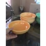 Tuxton DYB-480G 1.5 Qt. Assorted Colors China Menudo / Pasta / Salad Bowl - 12/Case