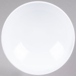 GET ML-72-W Milano 2 Qt. White Round Melamine Bowl - 12/Case