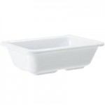 GET ML-72-W Milano 2 Qt. White Round Melamine Bowl - 12/Case