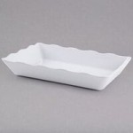 GET ML-72-W Milano 2 Qt. White Round Melamine Bowl - 12/Case