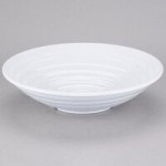 GET ML-72-W Milano 2 Qt. White Round Melamine Bowl - 12/Case